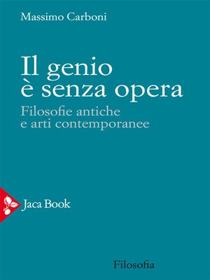 cover image of Il genio è senza opera